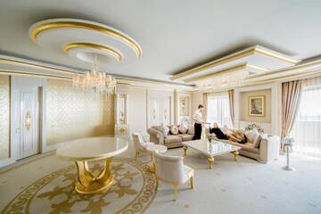 Фото номера Люкс с кроватью размера «king-size» Курортные отели Qafqaz Riverside Hotel г. Габала 2